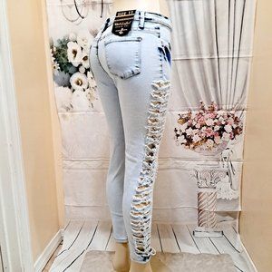 Girls  Stretch Low Rise Contoured Skinny Jeans 11